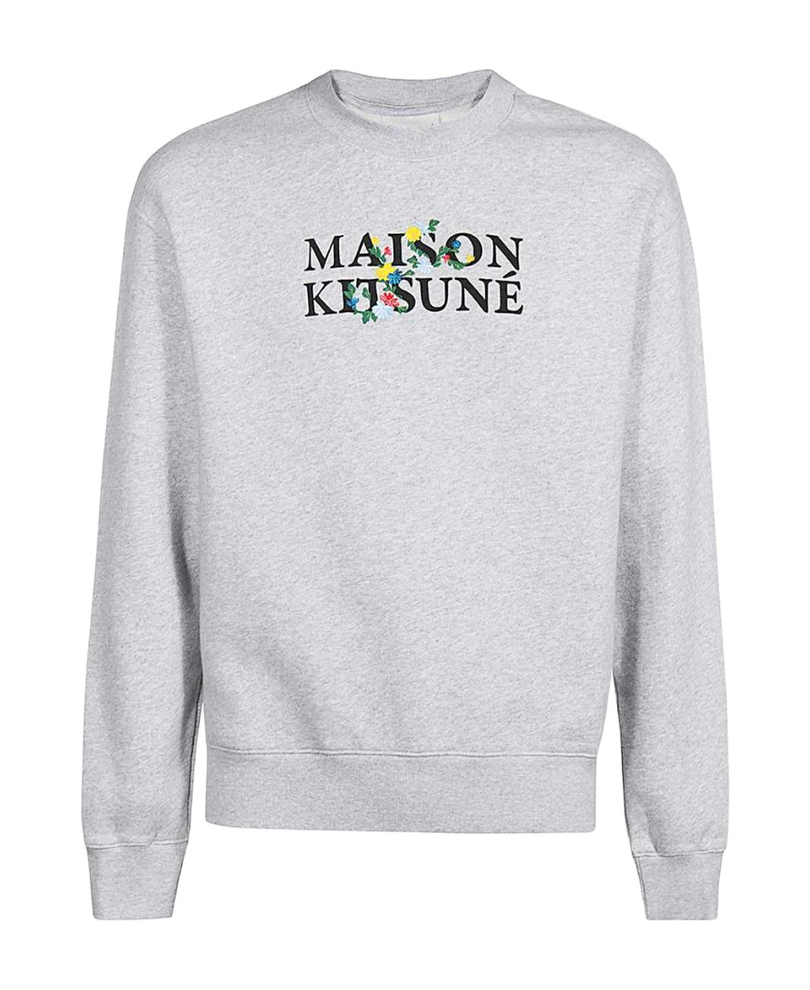 MAISON KITSUNÉ MAISON KITSUNÉ LOGO PRINTED CREWNECK SWEATSHIRT
