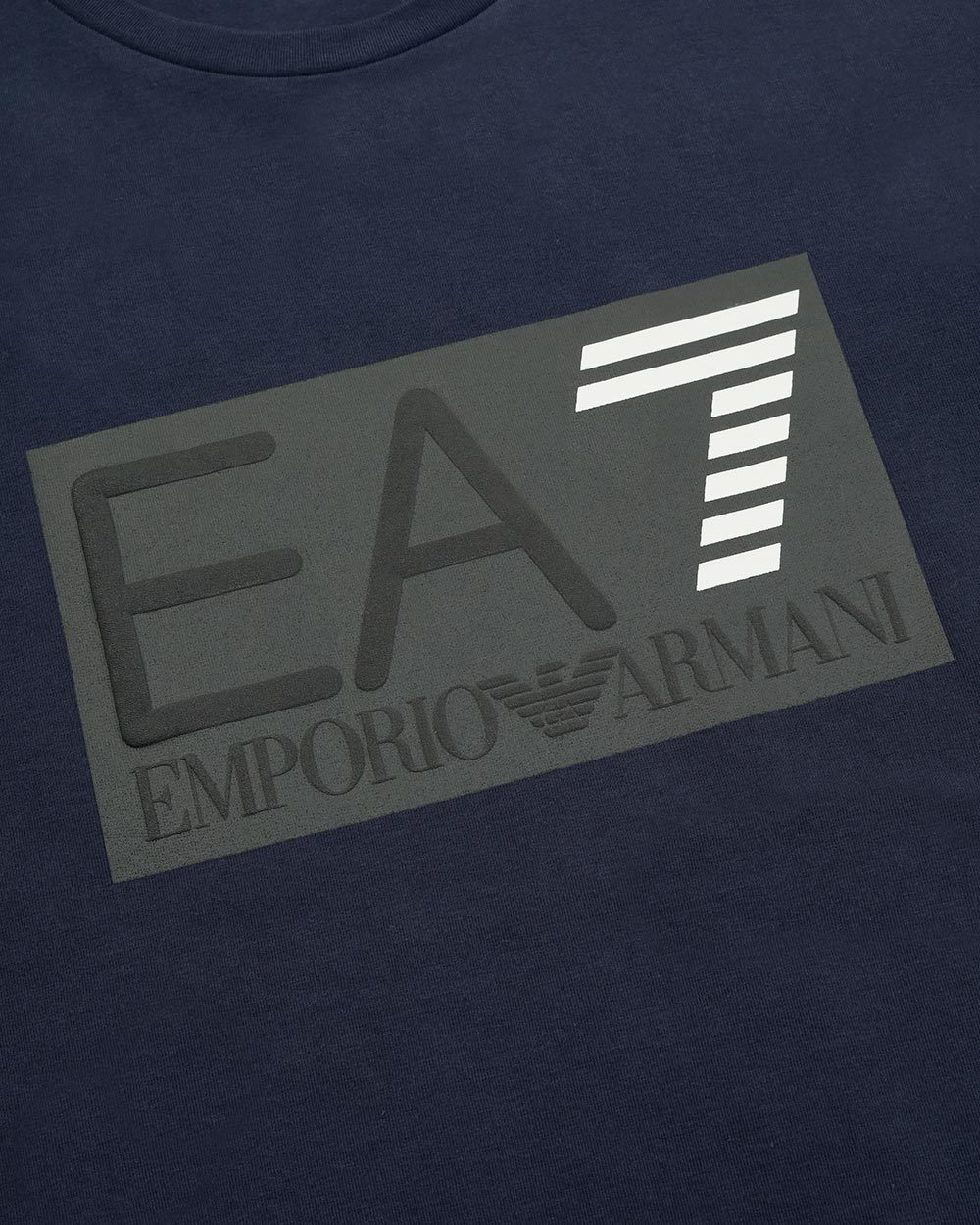 EA7 LOGO PRINTED T-SHIRT WITH ROUND NECK
