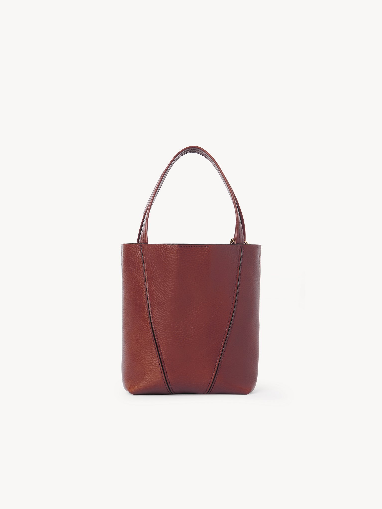Chloé Small Spin Tote Bag In Grained Leather