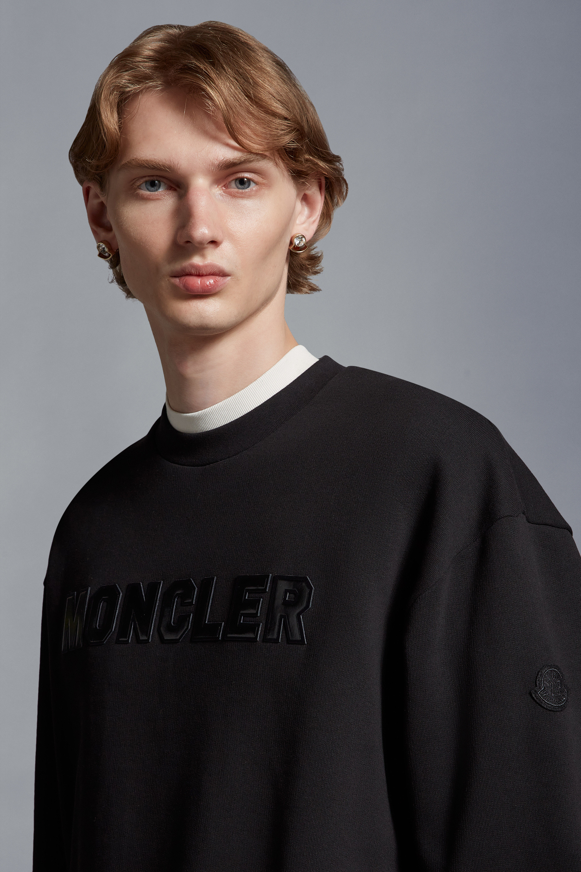 Moncler Men's Logoed Sweatshirt In Black