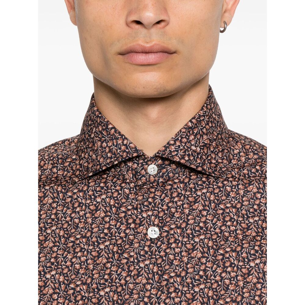 Barba Napoli Barba Shirts In Brown