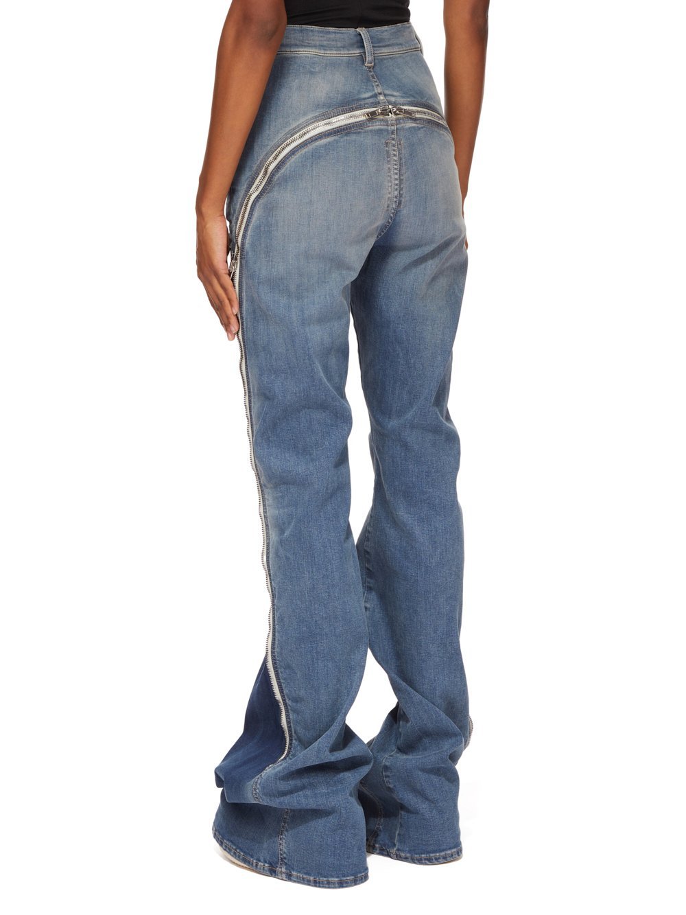 Rick Owens Drkshdw Belt-loop Jeans In Blue