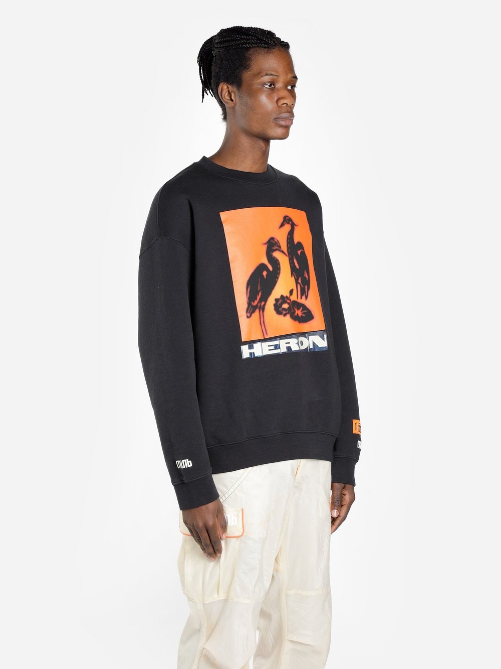 Heron Preston Heron Printed Sweater In Black