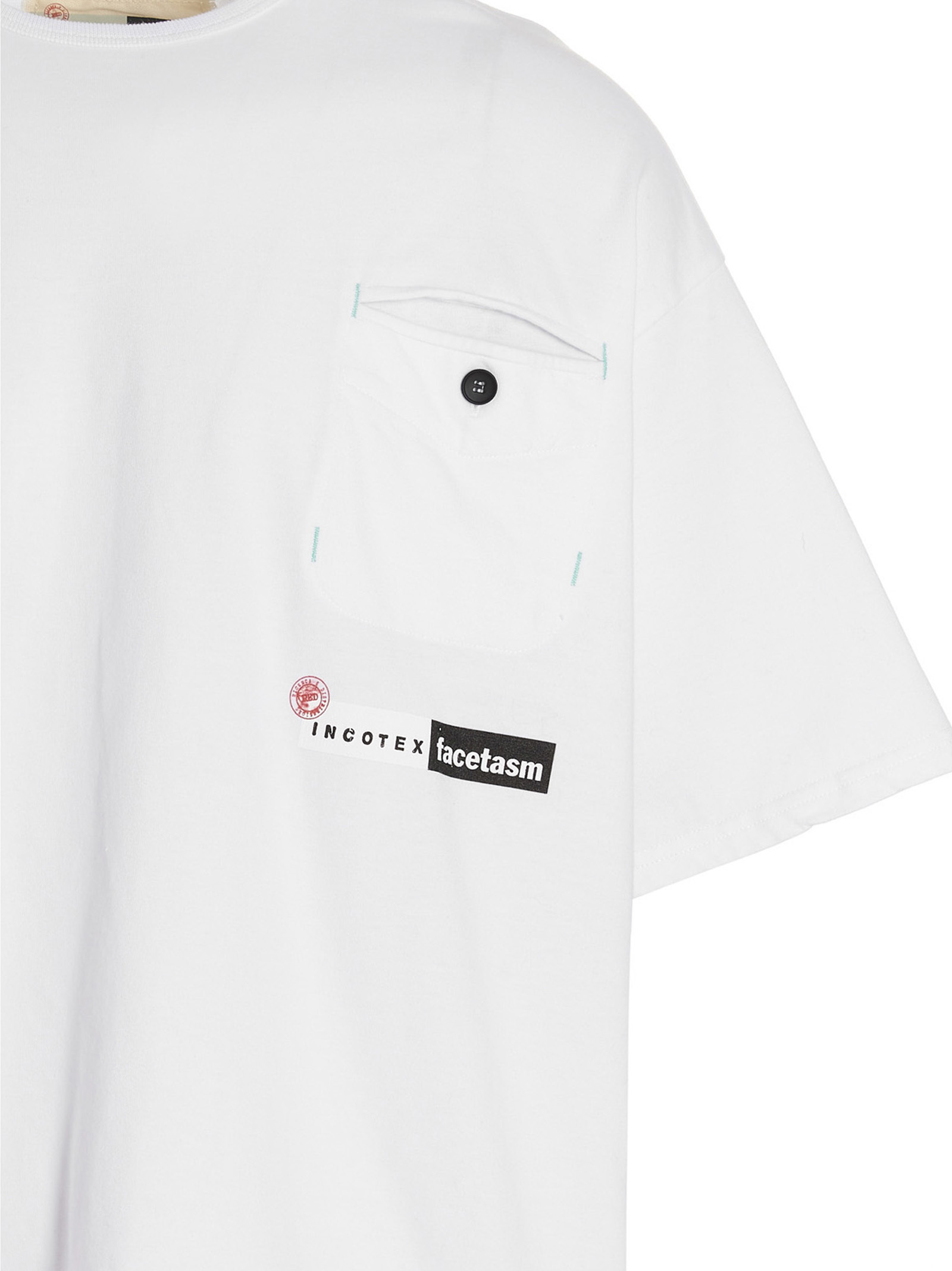Incotex Logo-print Cotton T-shirt In White