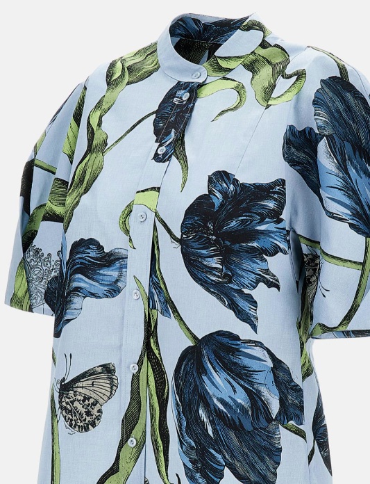 Erdem Short-sleeved Shirt In Multi