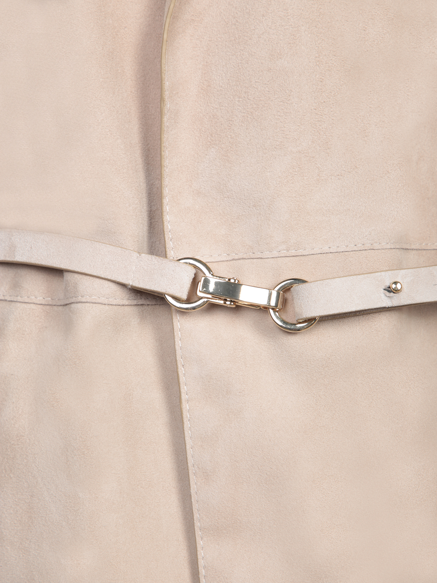 Herno Beige Suede Duster Coat In Neutral