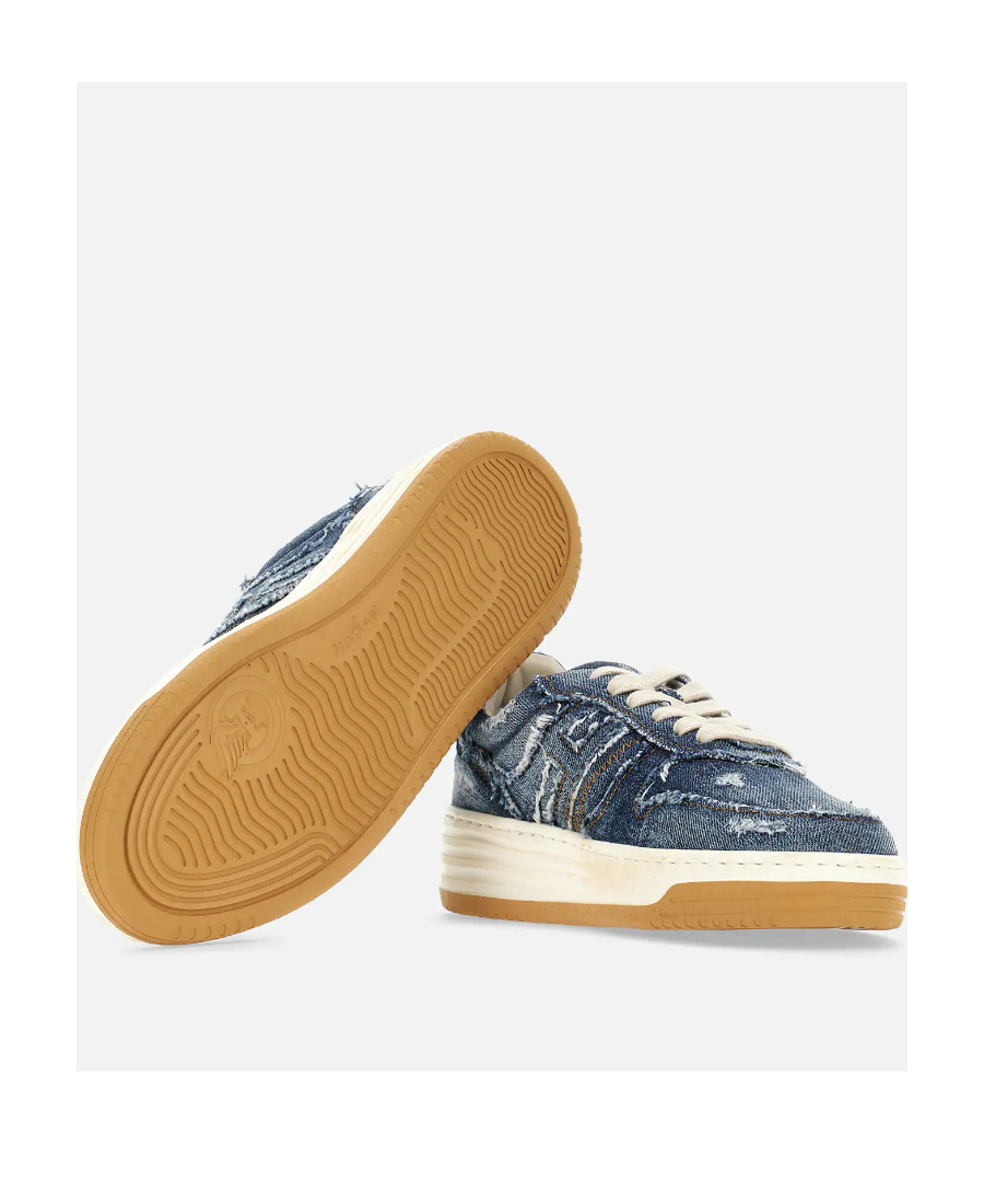 Hogan Denim-effect Lace-up Sneakers In Multicolor