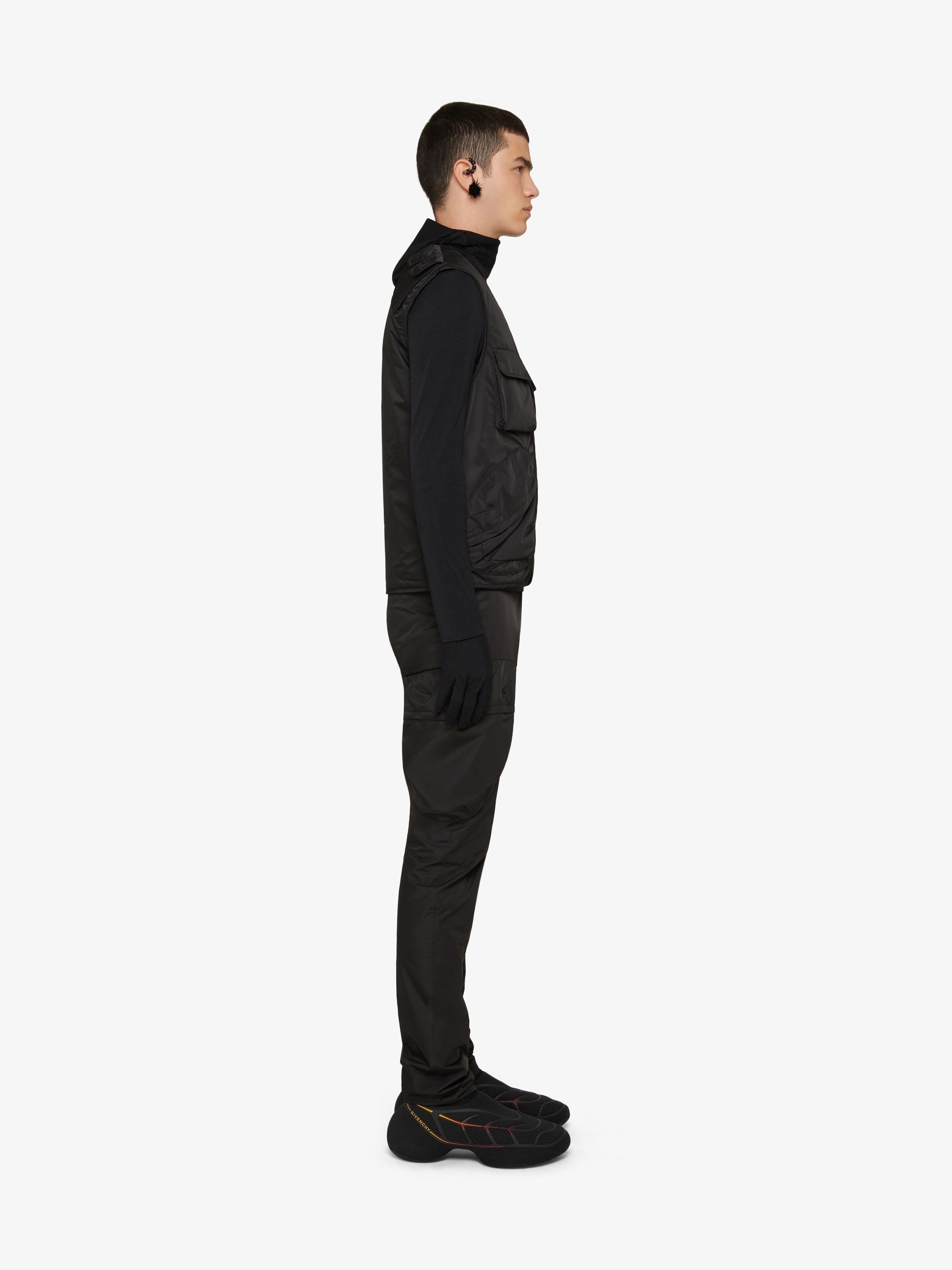 Givenchy Multi-pockets Nylon Vest In Black