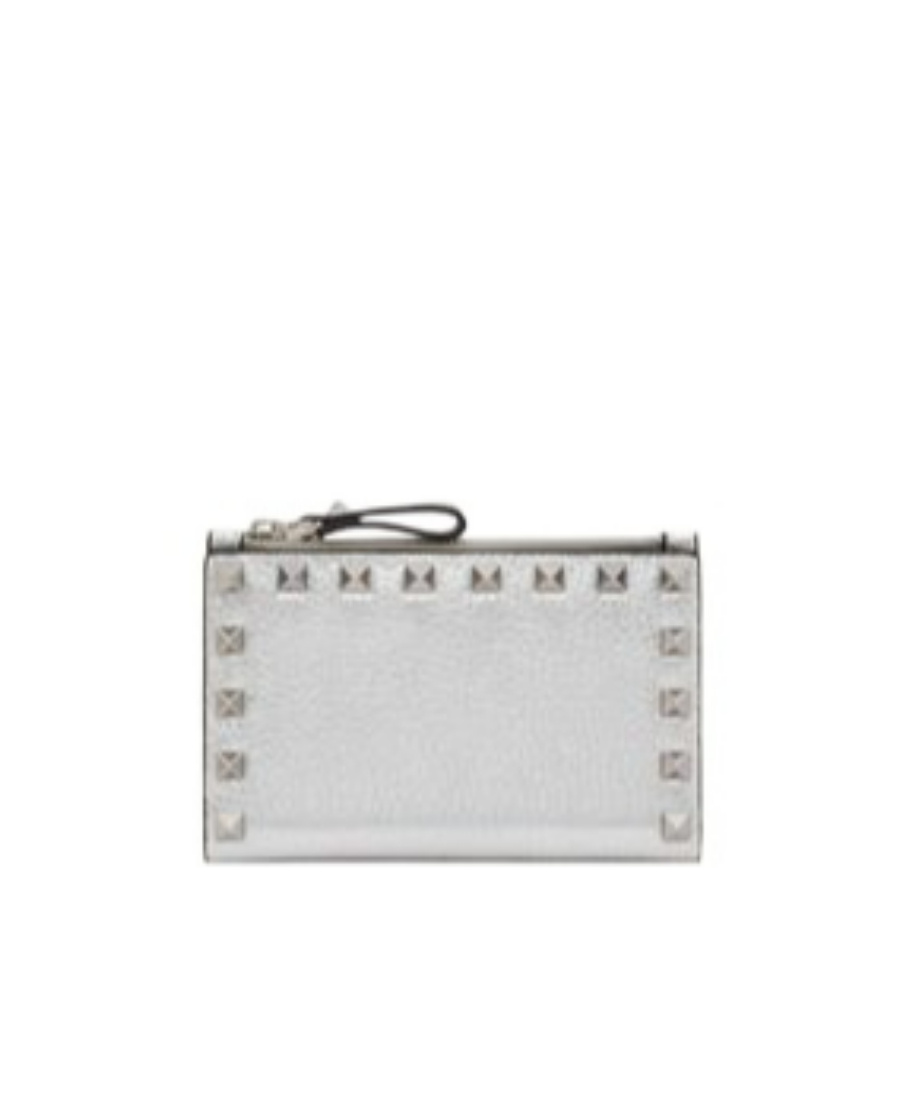 Valentino Rockstud Garavani Rockstud French Wallet In White