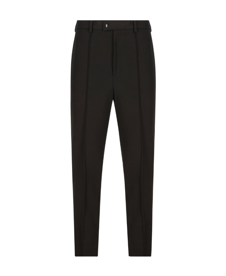 Prada Slit-detailed Tailored Trousers In Black