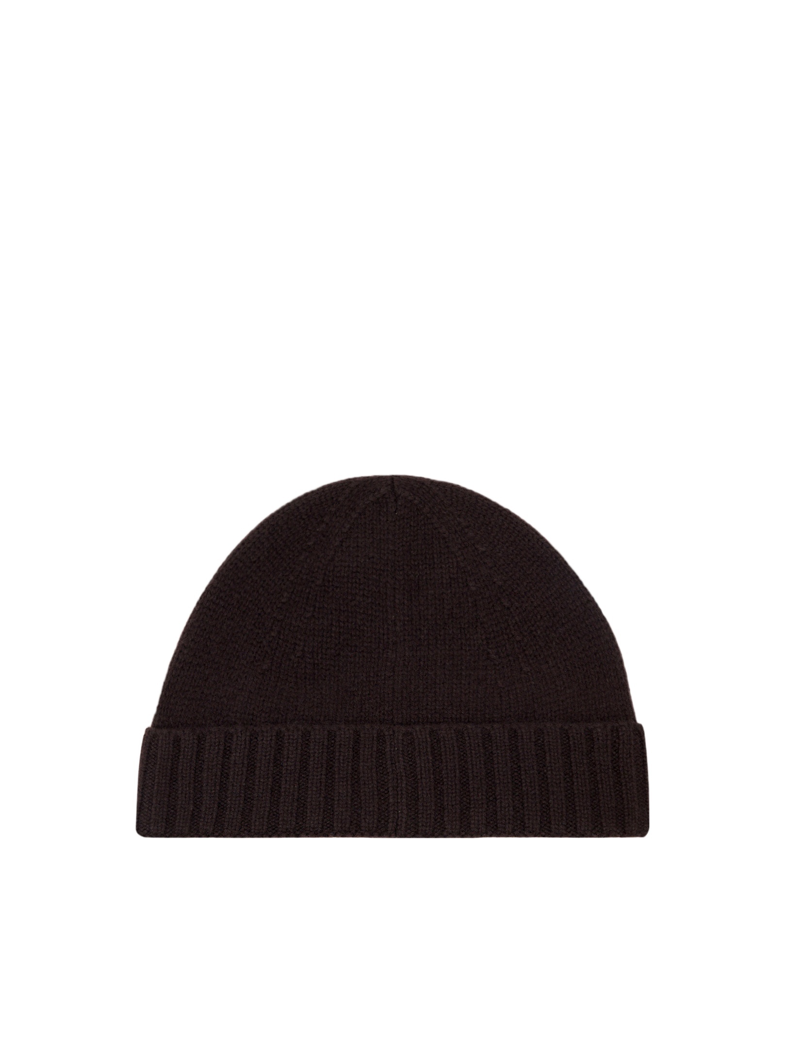 Stone Island Beanie With Ribbed Cuff And Logo Patch In Brown