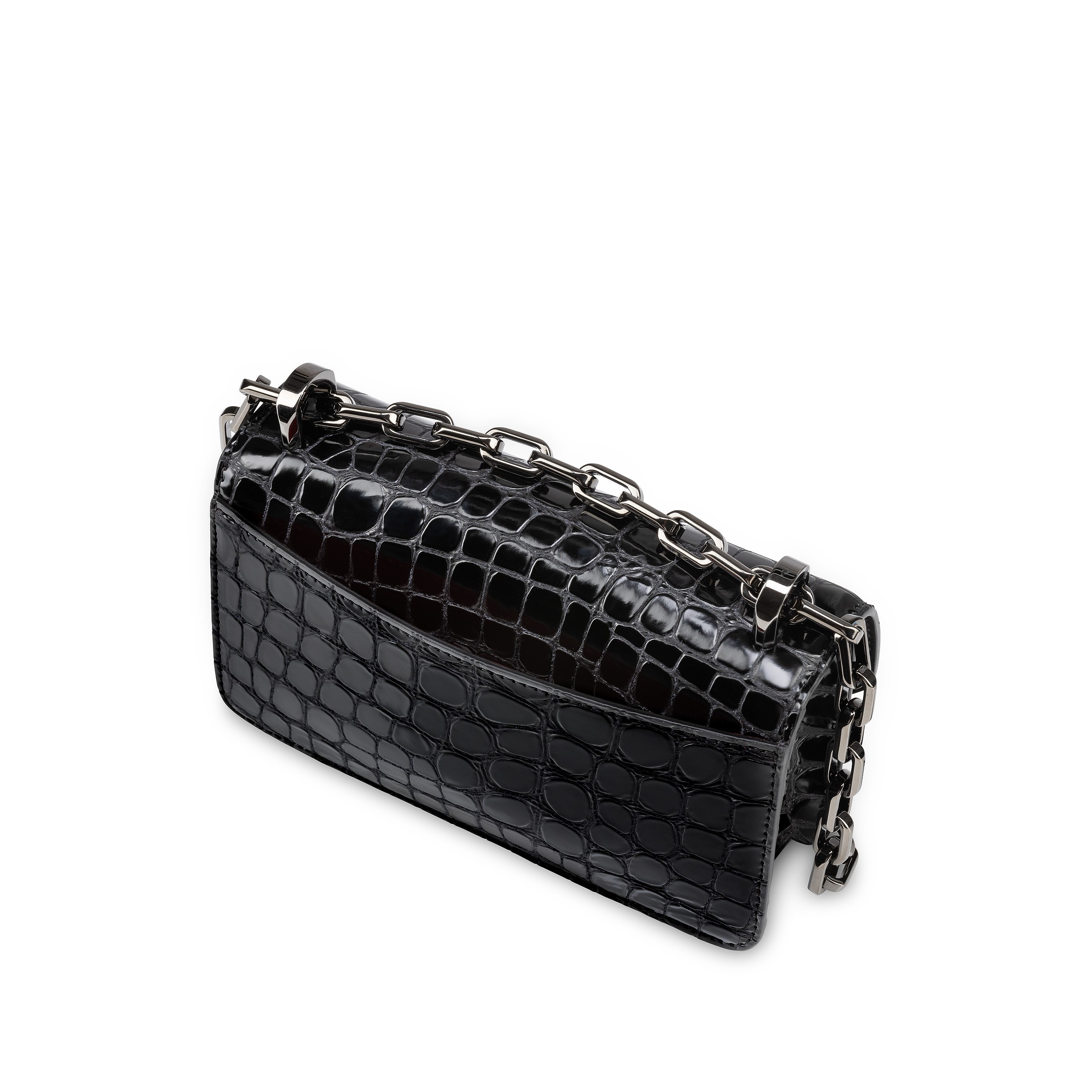 Christian Louboutin Loubi 54 Black Calf Ali Crossbody Bag In Black