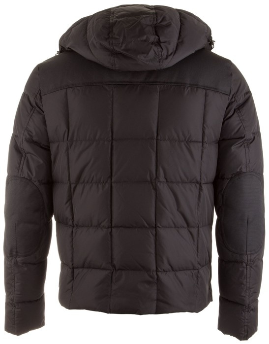 Paul & Shark Hooded Cotton-padded Suit In Black
