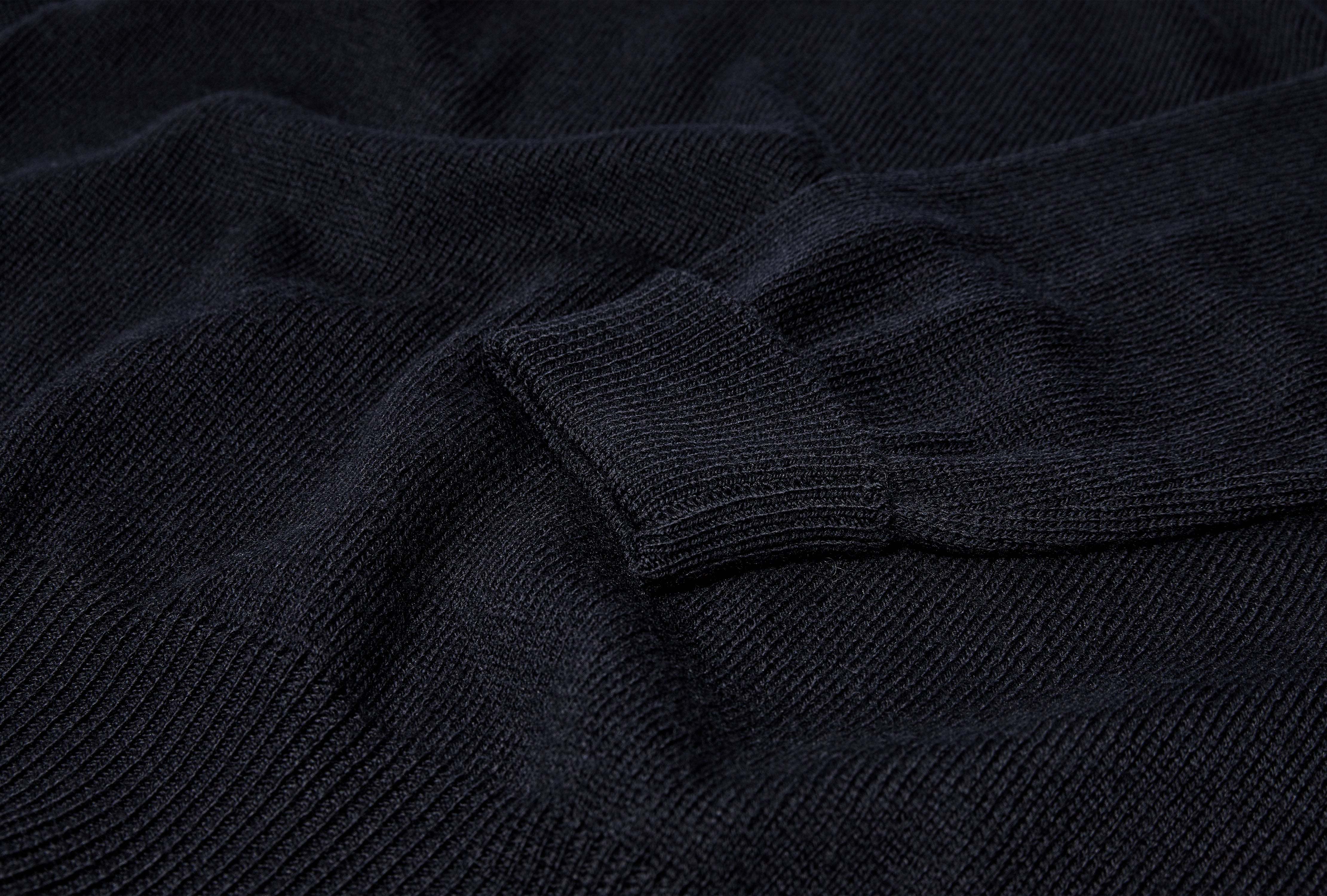 Drake's London Round Neck Sweater In Black