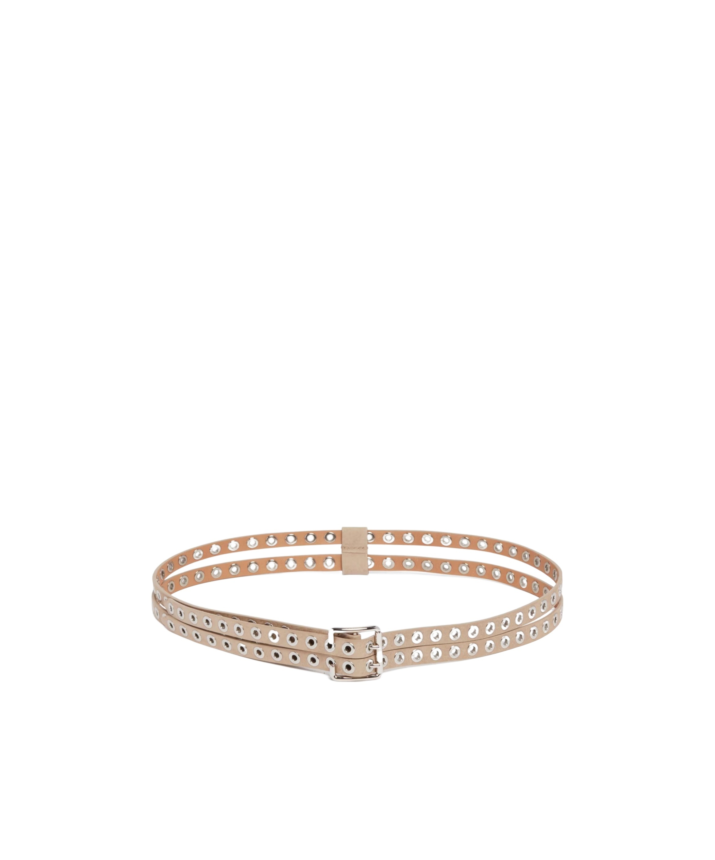 Alaïa Double Belt In Gold
