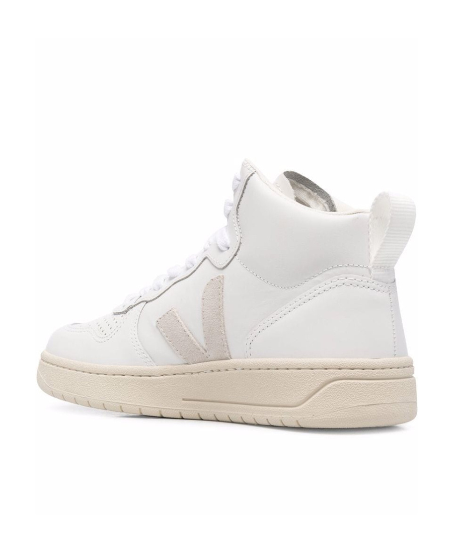 Veja Logo-patch Hi-top Sneakers In White