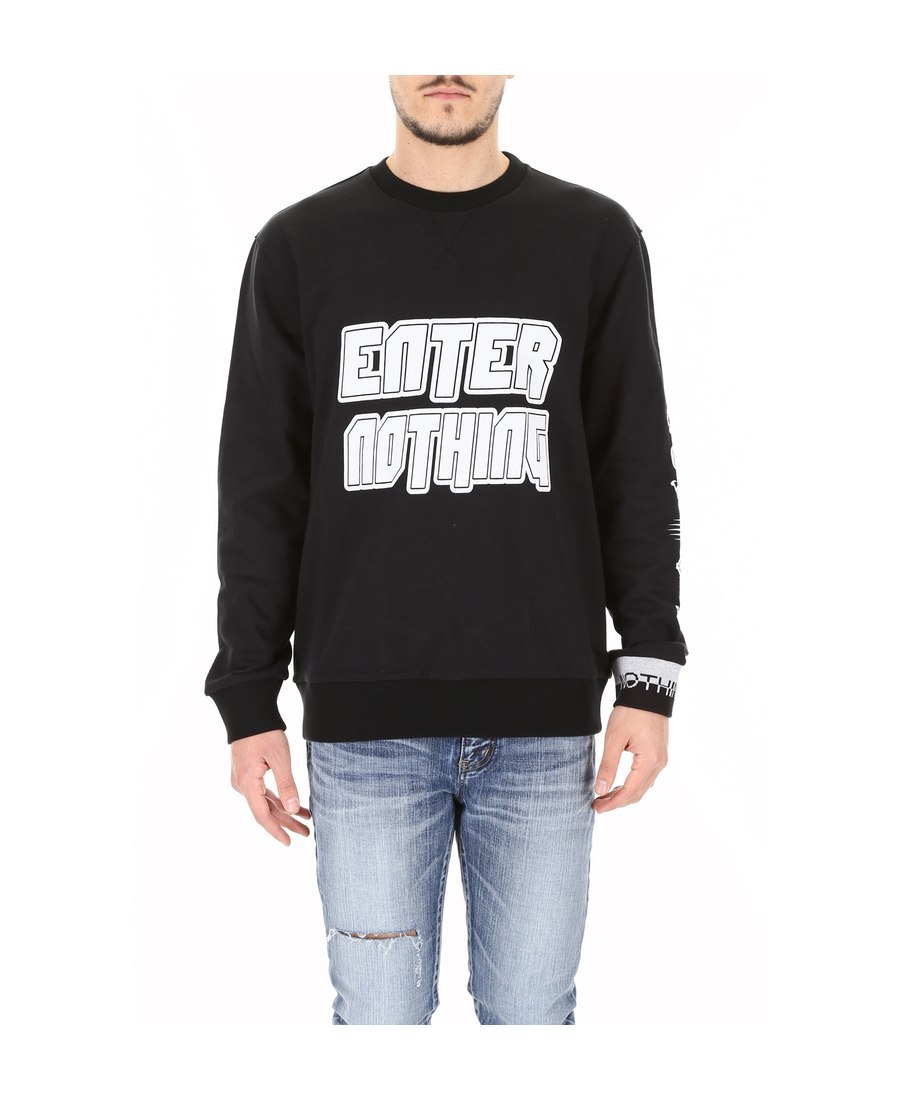 Lanvin Printed Hoodie In Black