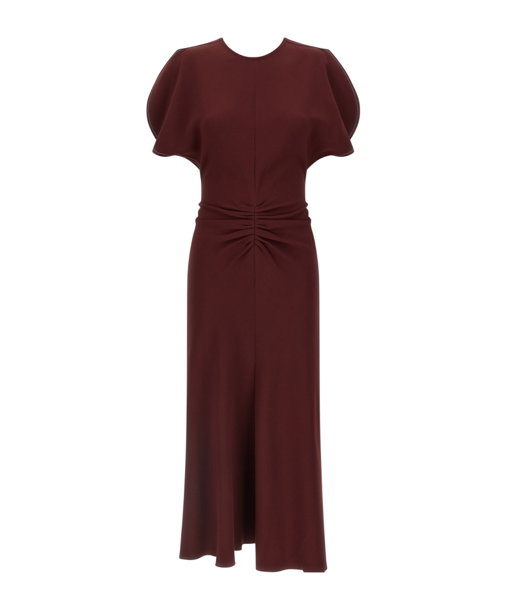 Victoria Beckham Isabella Dresses Bordeaux In Brown