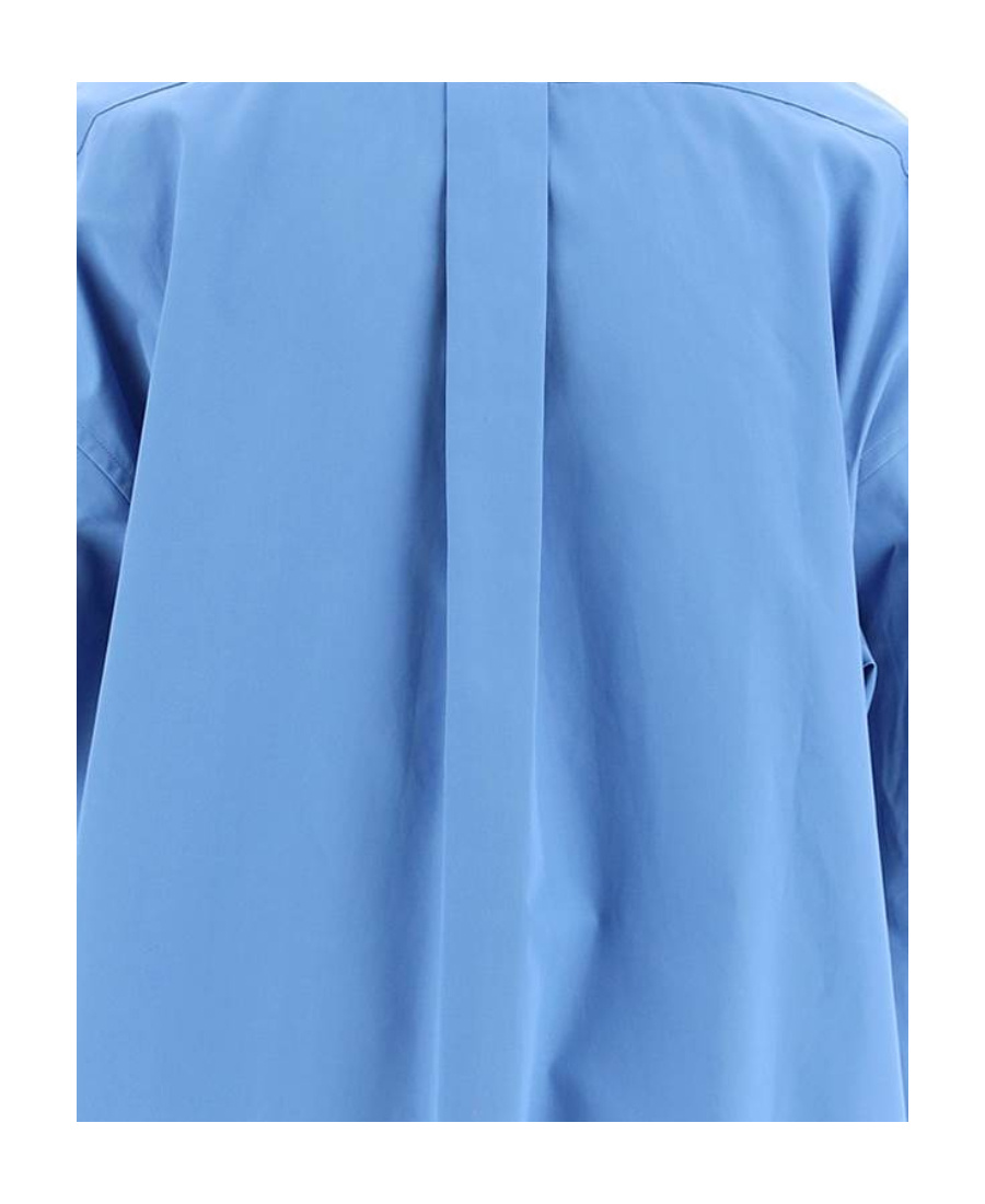Miu Miu Poplin Shirt In Blue