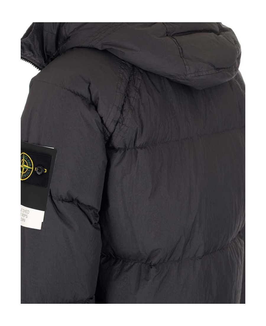 STONE ISLAND COMPASS-MOTIF DOWN JACKET