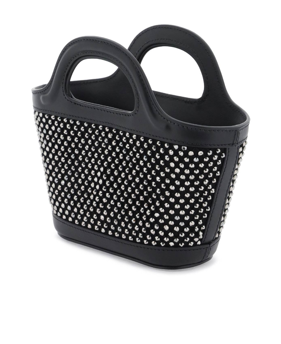 Marni Studded Leather Crossbody Bag In Black