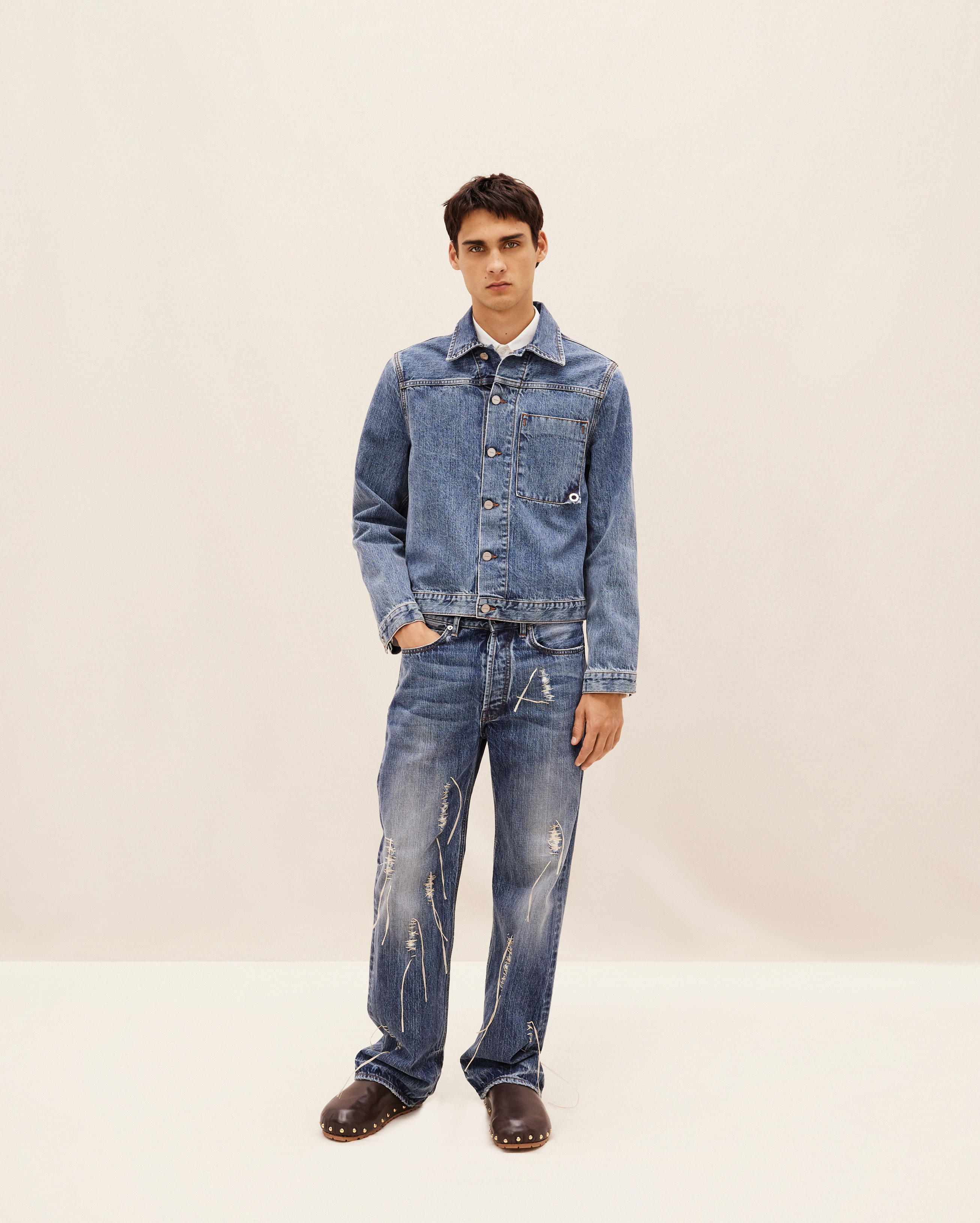 Jacquemus La Veste De Nimes Jao Denim Jacket In Blue