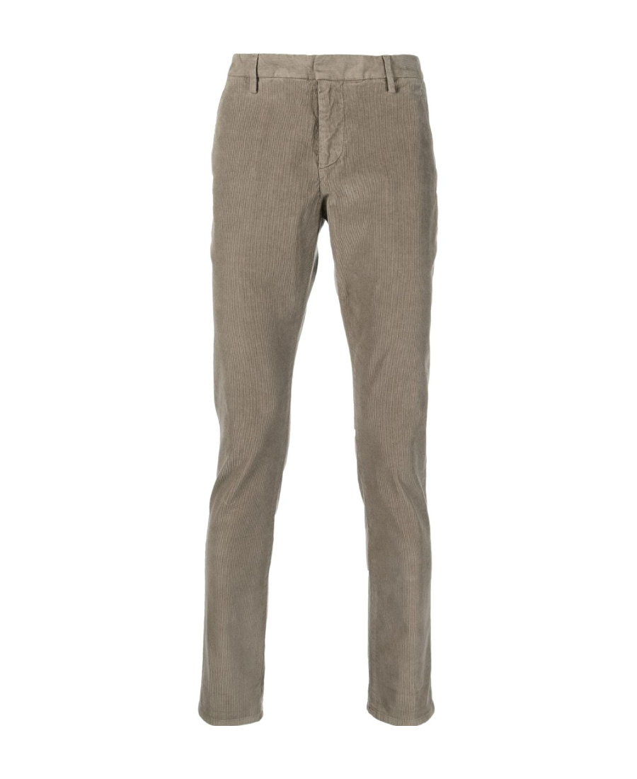 Dondup Corduroy Cotton Trousers Gaubert In Gray