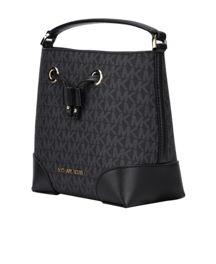 Michael Kors Rope Strap Satchel In Black