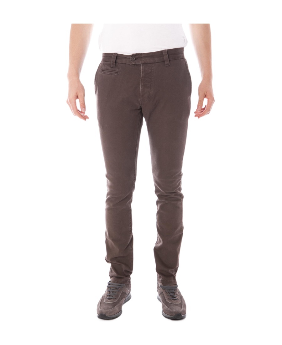 Armani Jeans Cotton Jeans In Brown