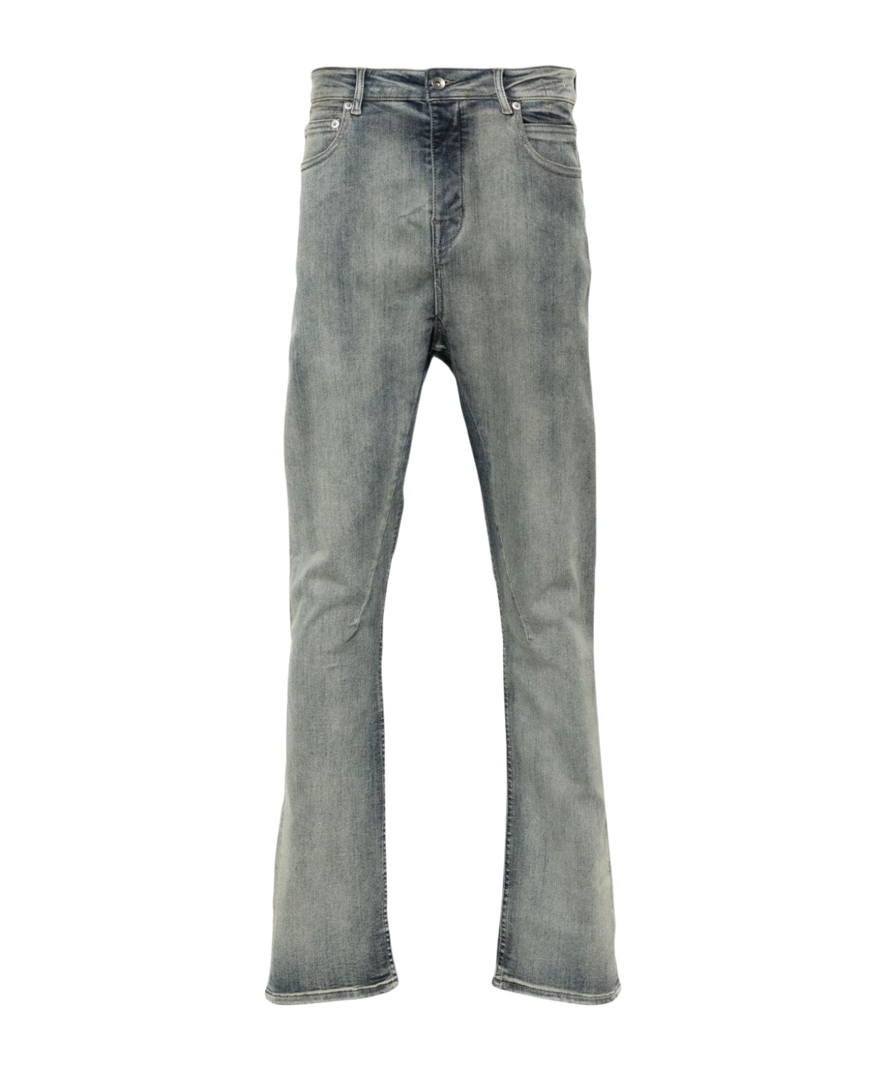 Rick Owens Drkshdw Detroit Cut Jeans In Gray