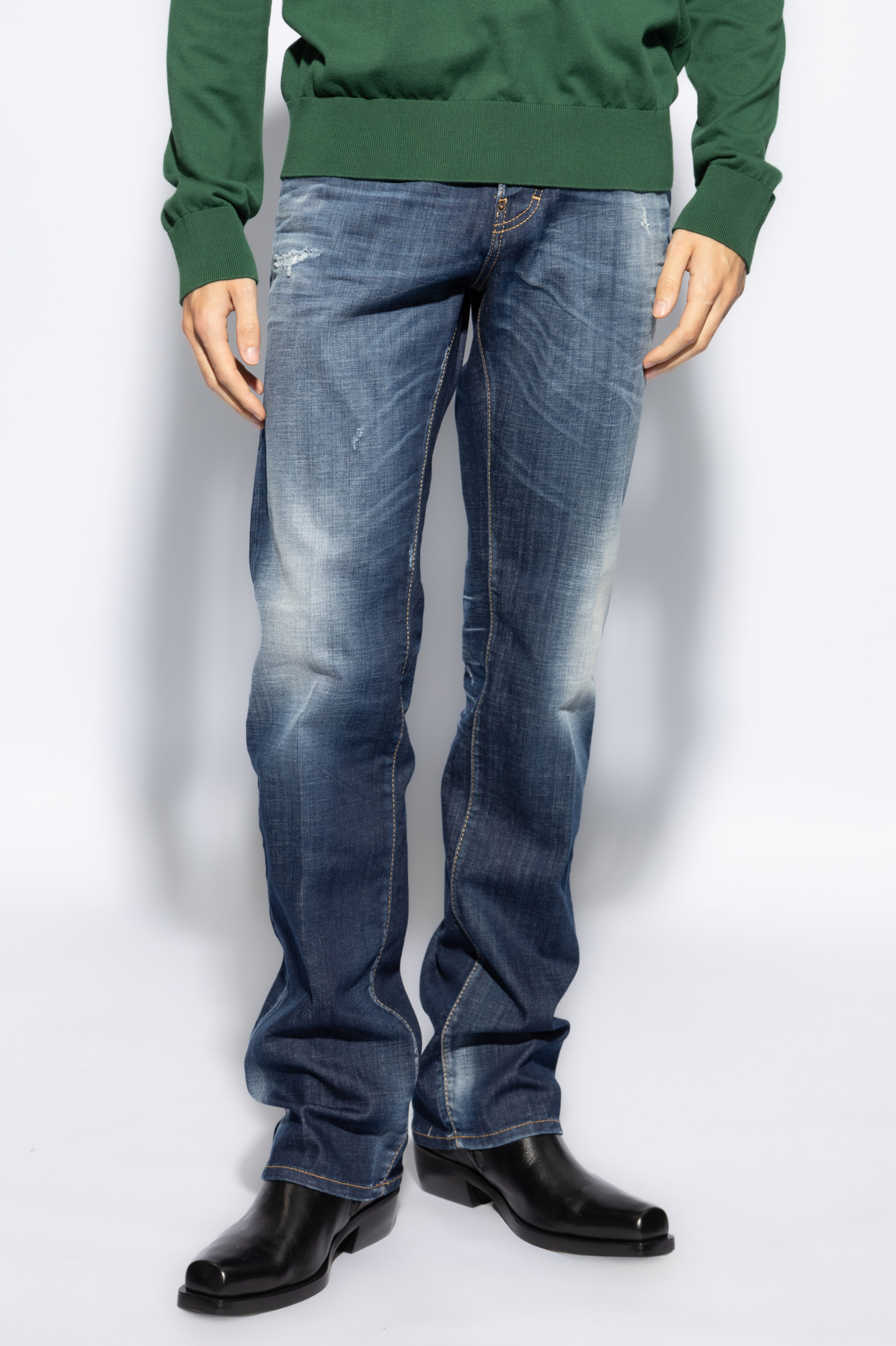 Dsquared2 Cool Guy Blue Jeans With Faded Effect In Denim Man In Blue