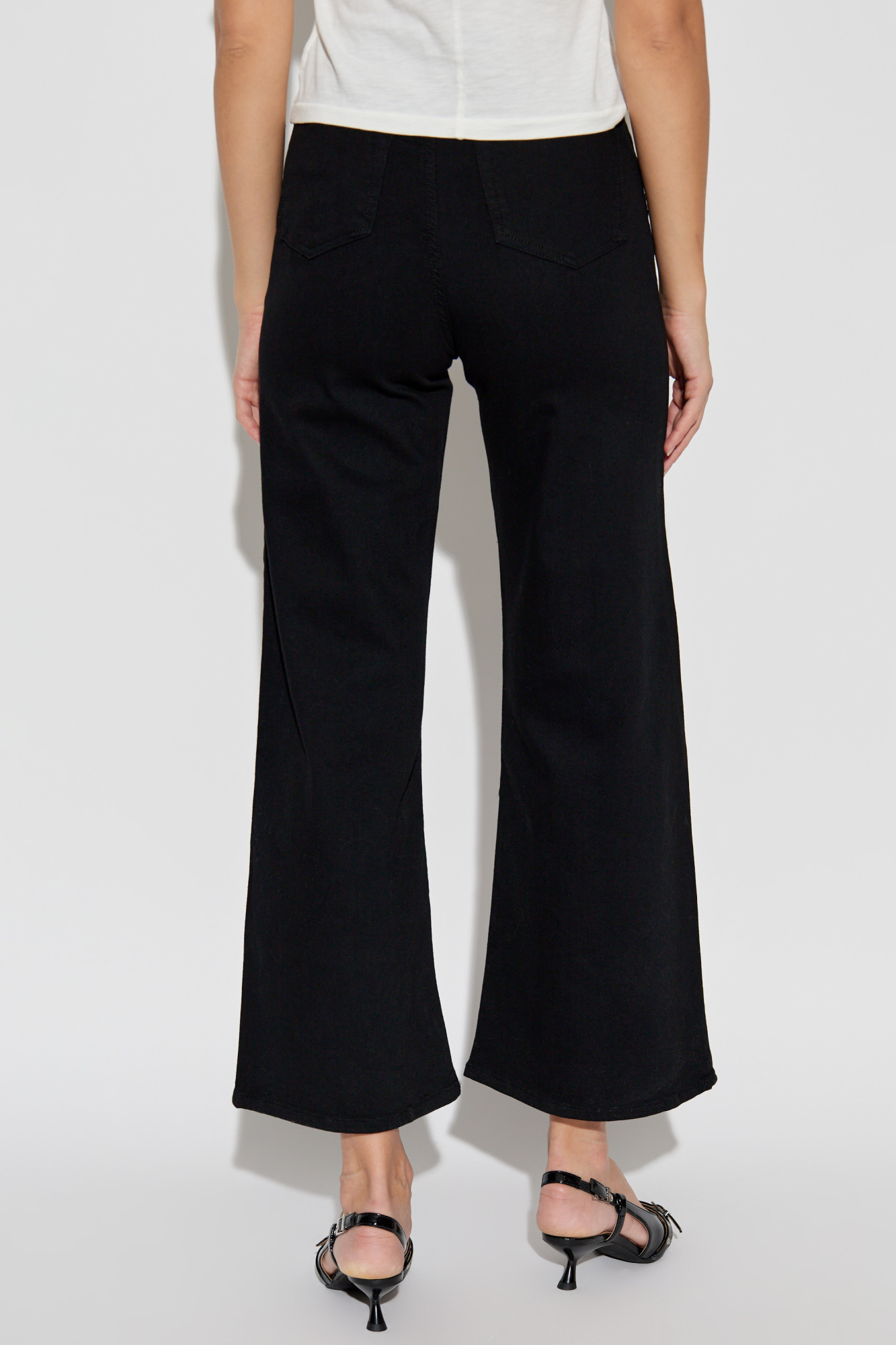 Rag & Bone Sofie Wide-leg Ponte Pants In Black