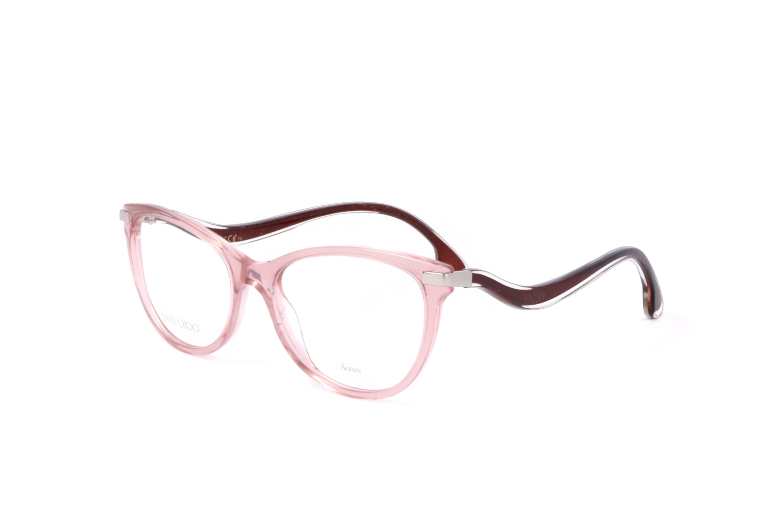 Jimmy Choo Eyewear Cat-eye Frame Glasses In Pink