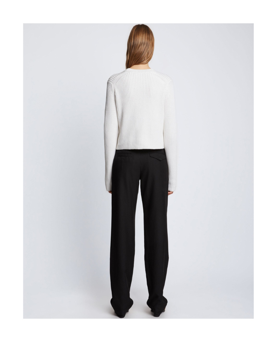 Shop Proenza Schouler Long-sleeved Sweater In White