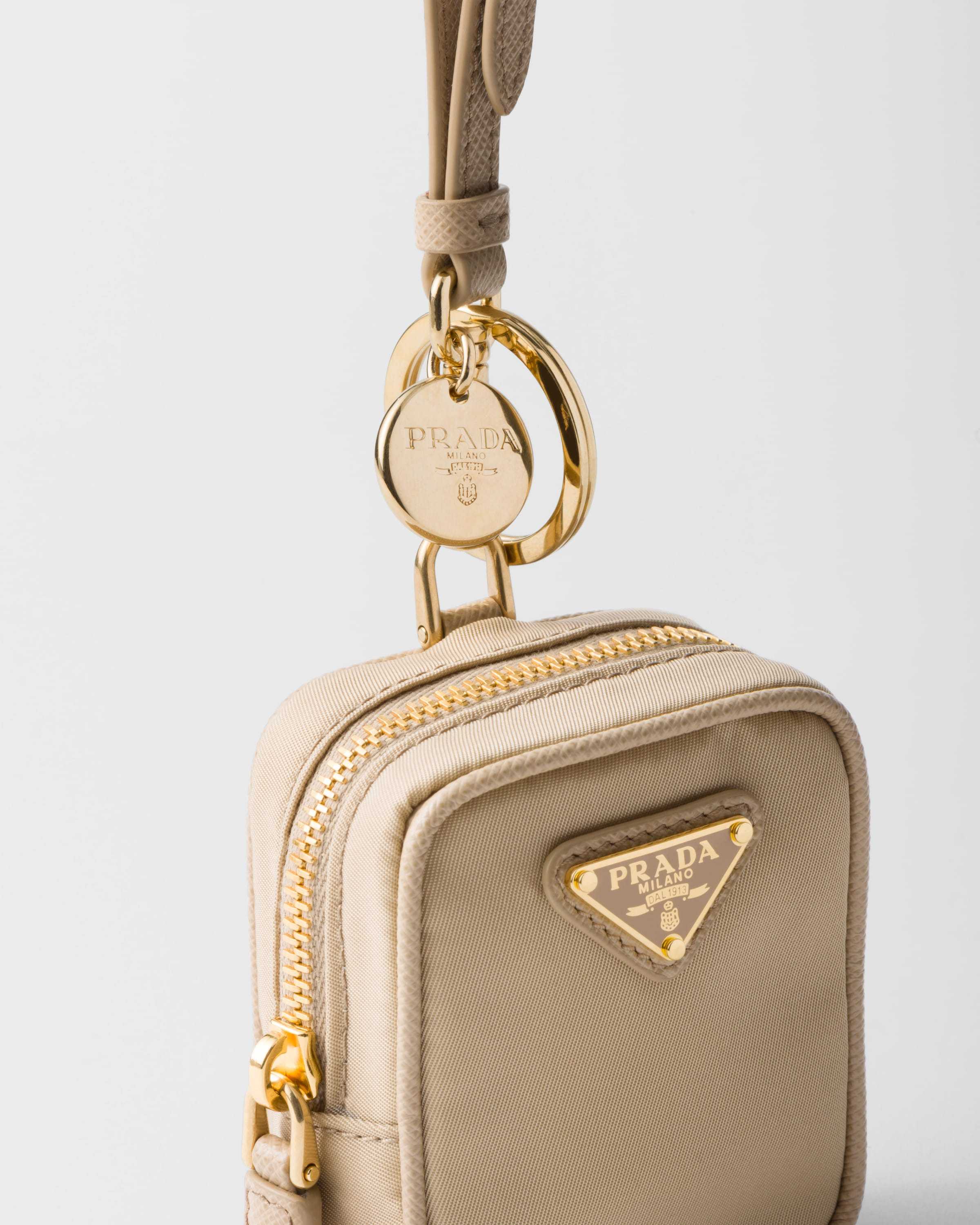 Prada Re-edition 1978 Re-nylon Mini-pouch In Nude