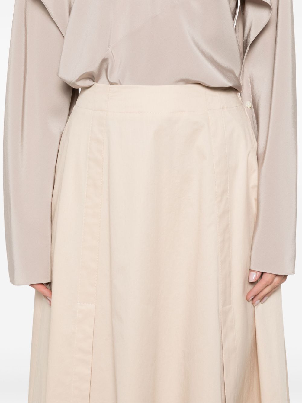 Peserico A-line Midi Skirt In Neutral