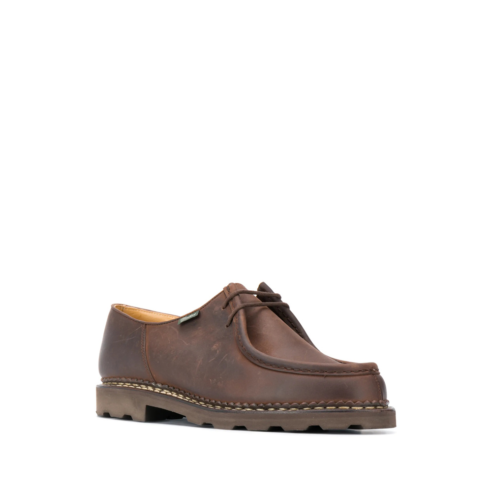 Paraboot Logo Loafers In Brown