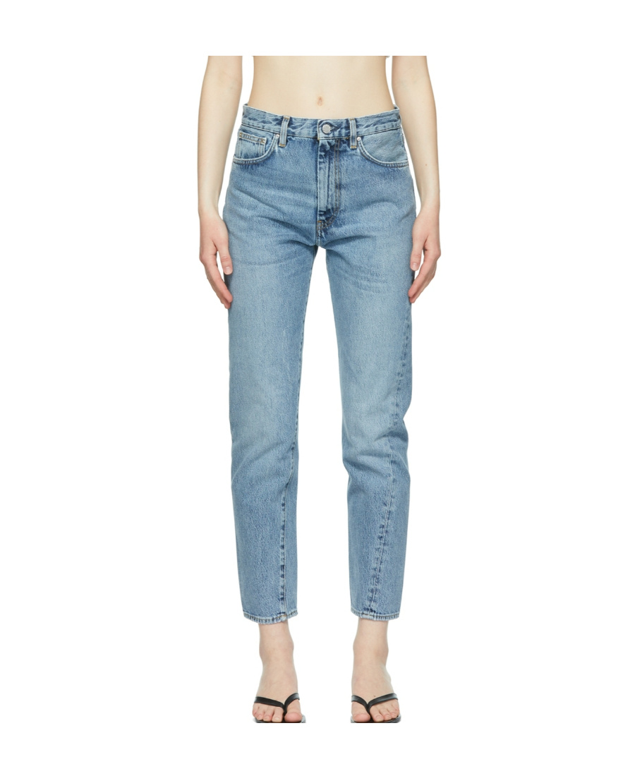 Totême Twisted-seam Jeans In Blue