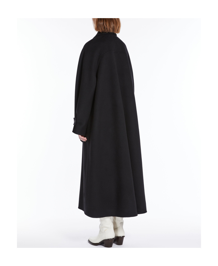 Max Mara Adda Double-breasted Cashmere Coat In Black