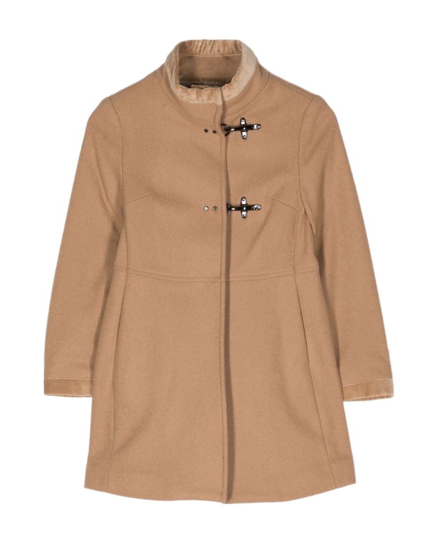 Fay Virginia Hook-fastening Coat In Nude