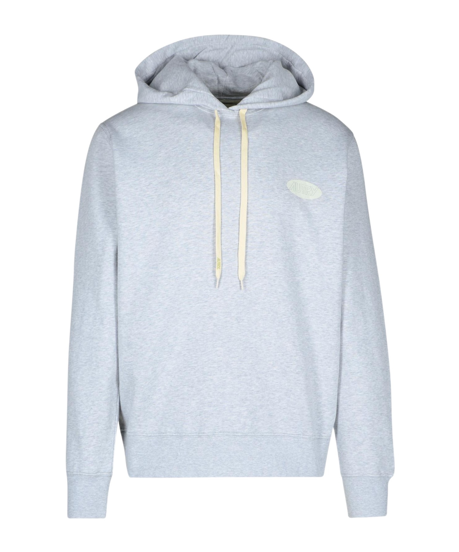 Shop Autry Logo-print Cotton Hoodie In White
