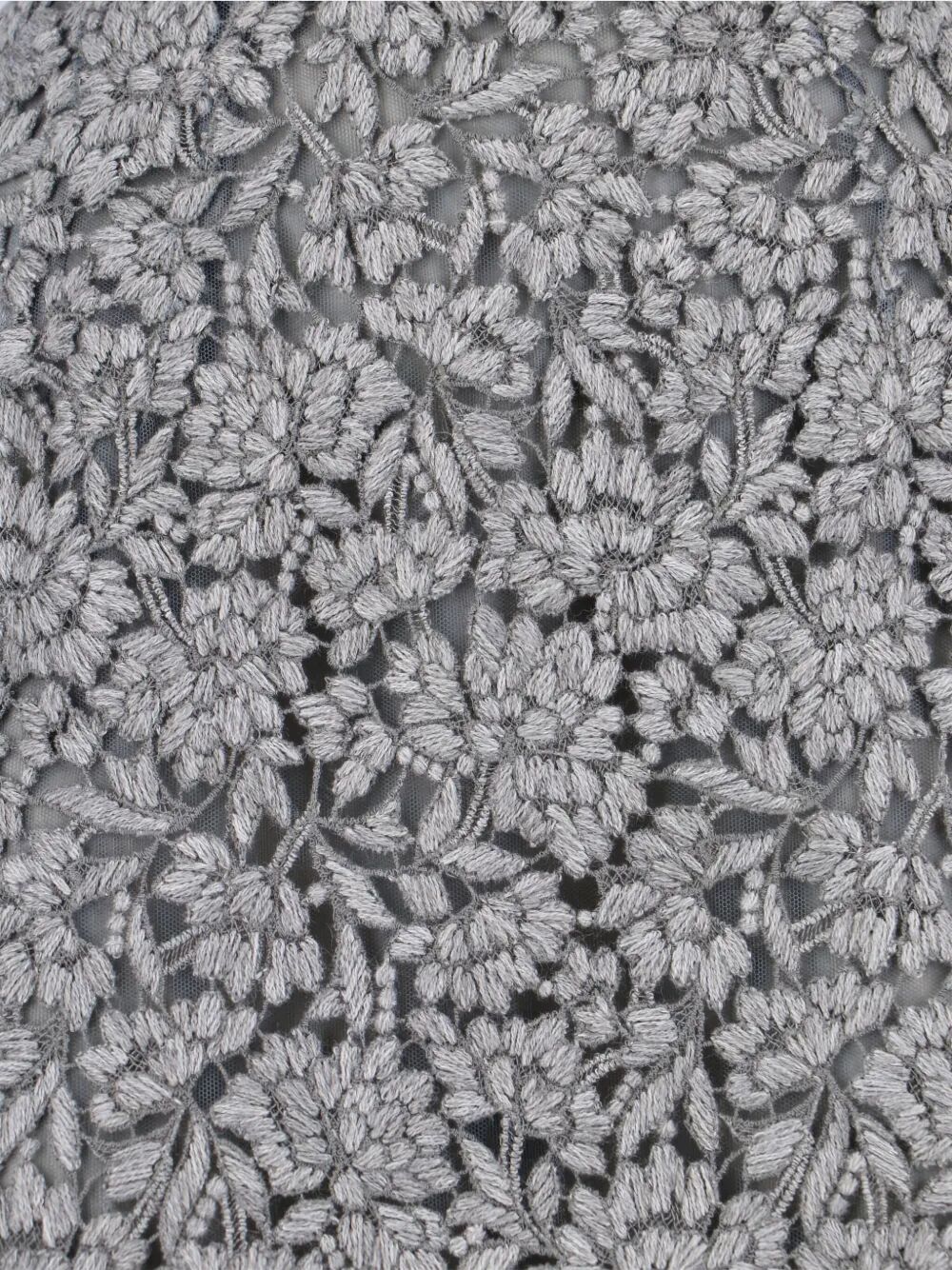 Ermanno Scervino Floral-lace Scalloped Hem Skirt In Gray
