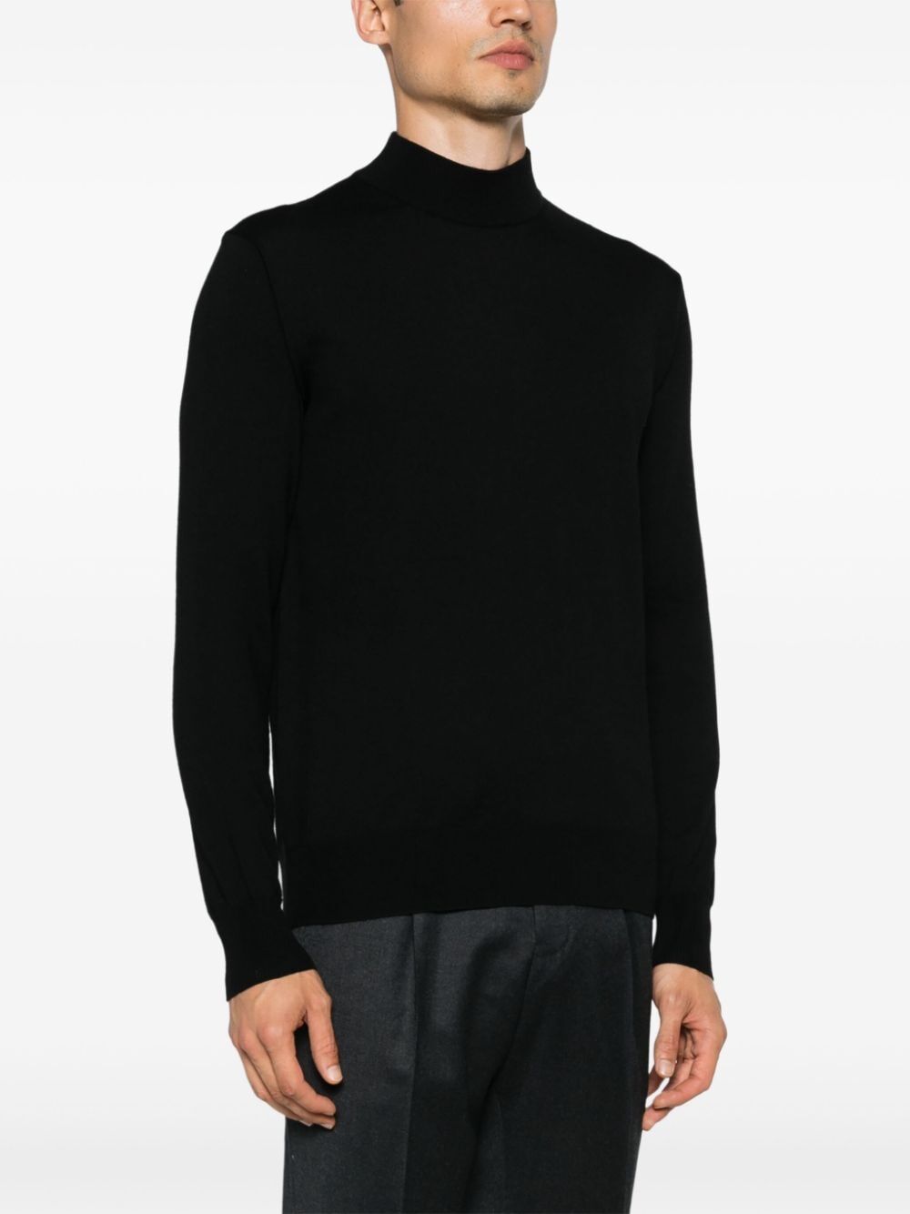 ALTEA MOCK-NECK WOOL SWEATER 