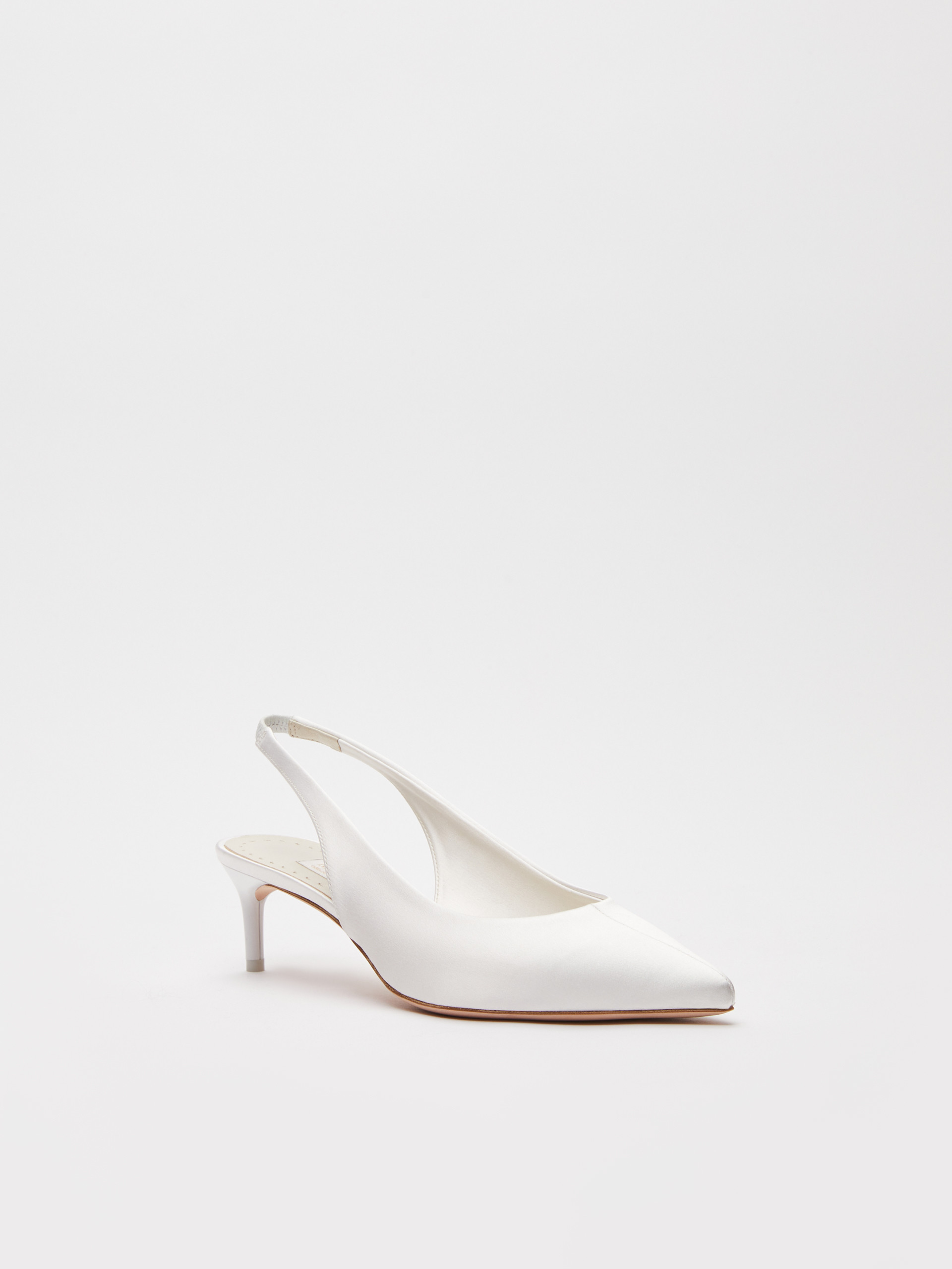 Max Mara Pointed High-heeled Sandals In White