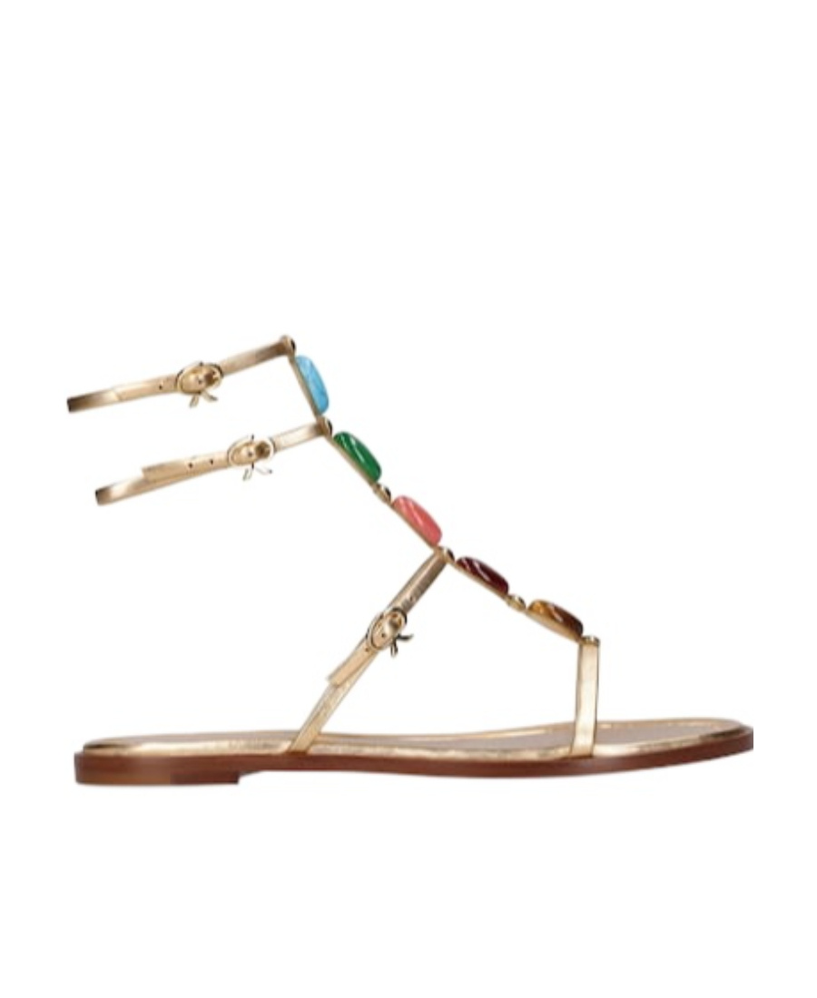 Gianvito Rossi Woman Sandals Camel Size 7.5 Leather In Beige