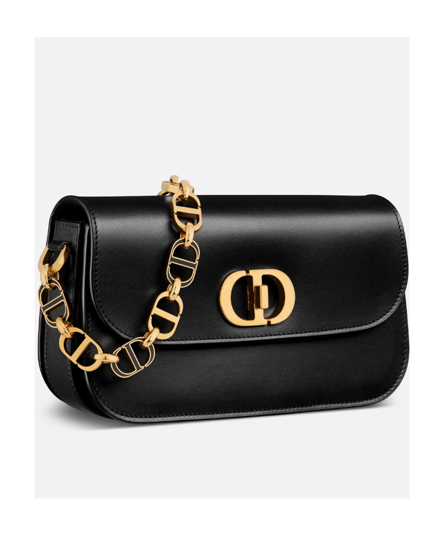 Dior 30 Montaigne Avenue Bag Leather In Black