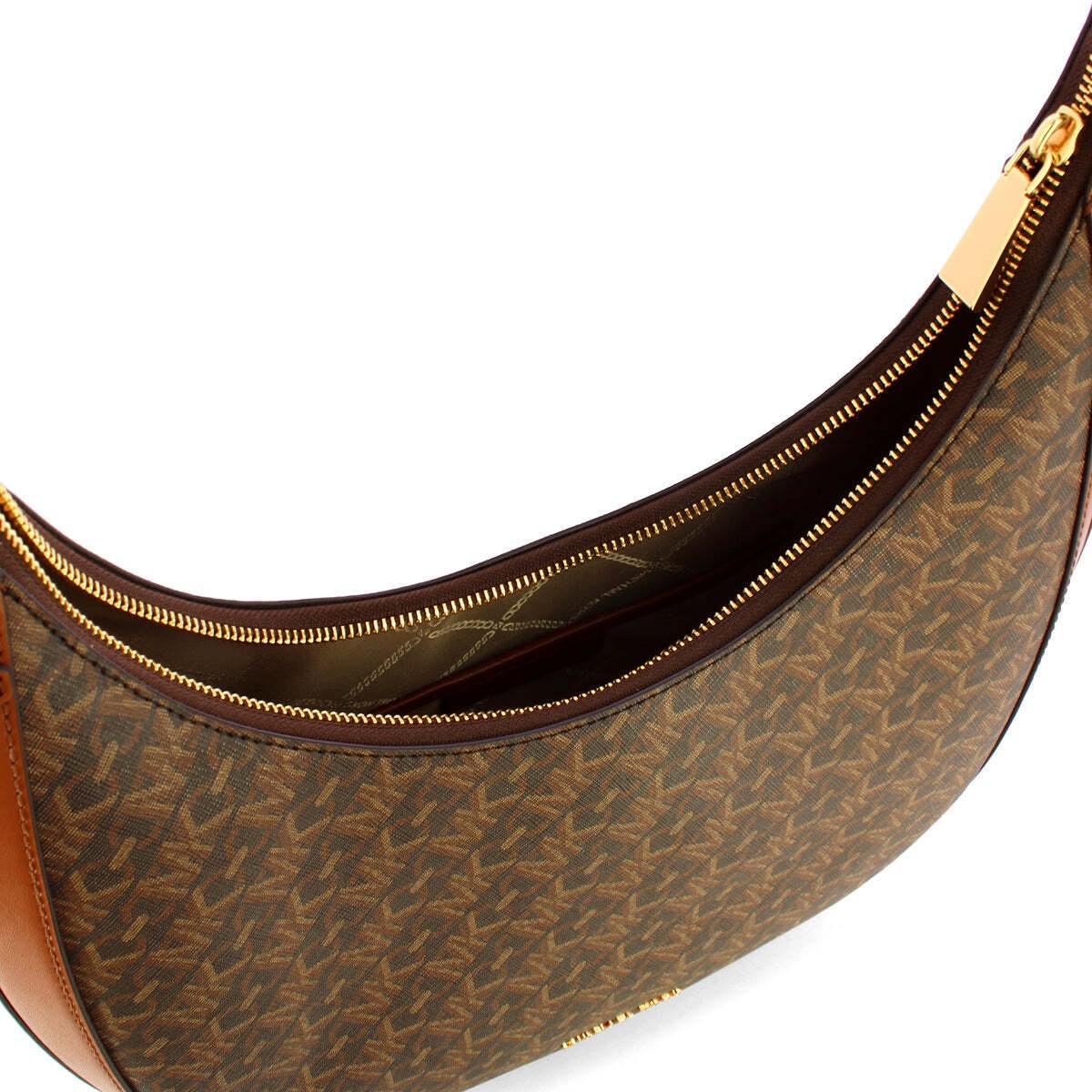 Michael Kors Preston Small Hobo Bag In Brown