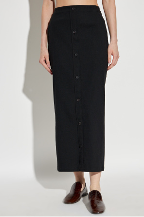 Issey Miyake Like Torso Like Shirt Maxi Skirt In Black