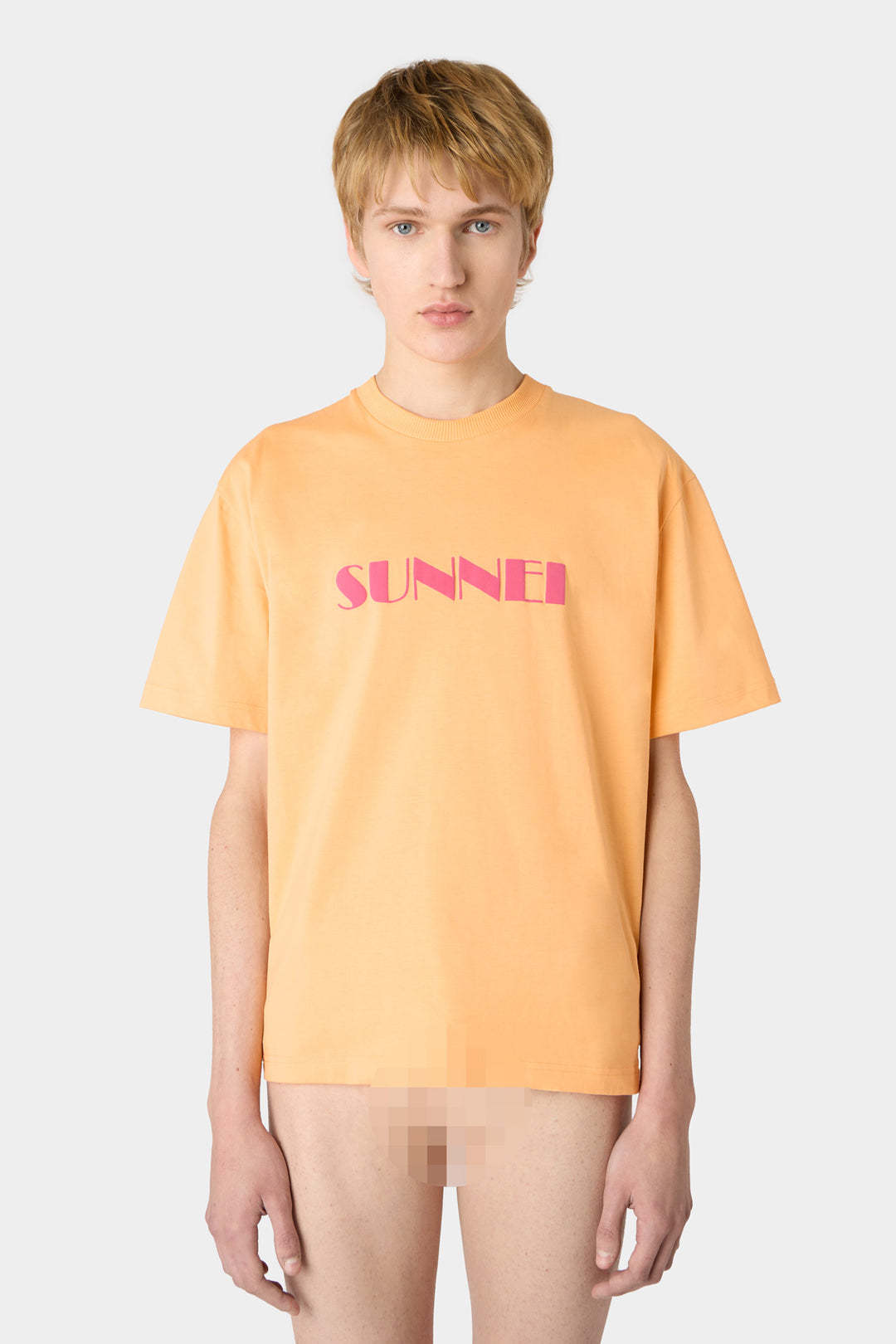 Sunnei Short-sleeved T-shirt In Orange