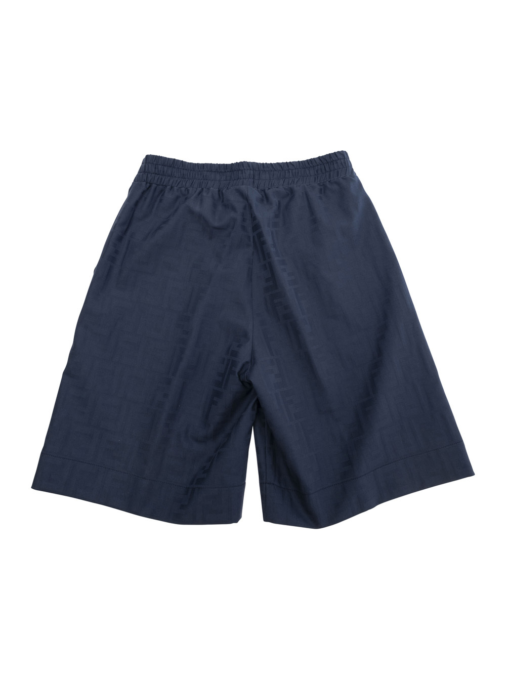 Fendi Elastic Waist Shorts In Blue